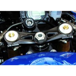 Gabelbrücken- Protektor PRINT in carbon-look zu Kawasaki