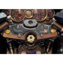 Gabelbrücken- Protektor PRINT in carbon-look zu Suzuki