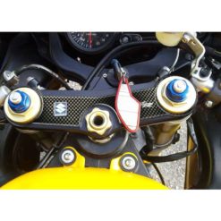 Gabelbrücken- Protektor PRINT in carbon-look zu Suzuki