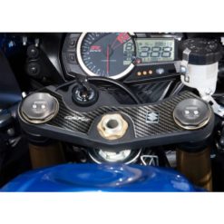 Gabelbrücken- Protektor PRINT in carbon-look zu Suzuki