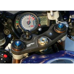 Gabelbrücken- Protektor PRINT in carbon-look zu Suzuki