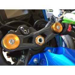 Gabelbrücken- Protektor PRINT in carbon-look zu Suzuki