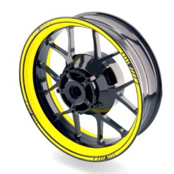 Wheelsticker TECH STANDARD - WIDE STRIPES in gelb (beidseitig/vorne
