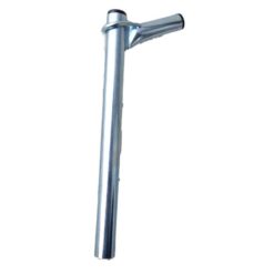 Sattelstütze MOPED KINGS PULL BACK Ø 25.4 x L 300mm - versetzt 100mm in chr