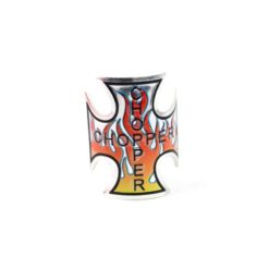 Lenkkopfschild MOPED KINGS IRON CROSS (50 x 50mm).. zum kleben