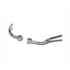 Lenker MOPED KINGS COFFEE Ø 38mm in chrom (B 35.5 x H 4 - versetzung variab