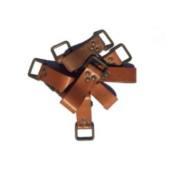 Lederschlaufe MOPED KINGS mit Metallschnalle (L 90 x 35mm) in braun