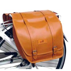 Gepäckträgertasche MOPED KINGS ECHTLEDER (L 345 x H 310 x T 120mm) in schwa