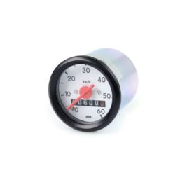 Tacho-Kopf MMB (Typ VDO) Ø 48mm bis 60 km/h (Zifferblatt: weiss / Ring: sc