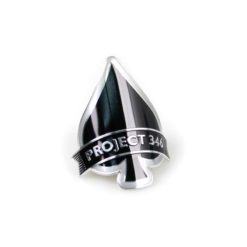 Lenkkopfschild MOPED KINGS PROJECT 346 in schwarz (50 x 50mm)