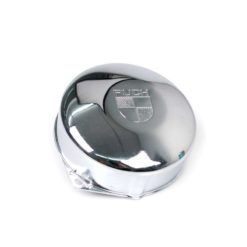 Schwungradabdeckung PUCH mit altem Puch- Logo in chrom zu Puch Maxi S-N/Su