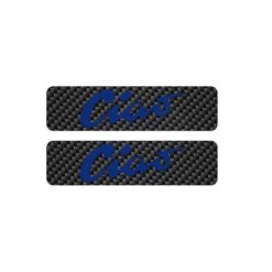 Tankbeschriftung MOPED KINGS - CIAO (Paar) in blau/carbon (30 x 115mm)