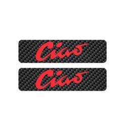Tankbeschriftung MOPED KINGS - CIAO (Paar) in rot/carbon (30 x 115mm)