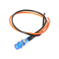 Kontrollleuchte MOPED KINGS 12V - Ø 8mm in blau inkl. Kabel