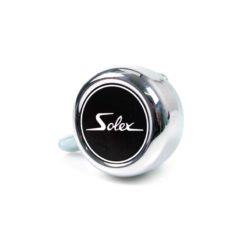 Glocke MOPED KINGS Ø 50 x H 25mm, verchromt mit Solex- Logo in schwarz