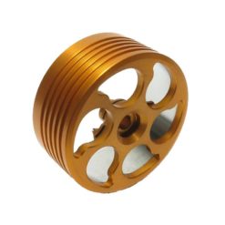 Kupplungsglocke MOPED KINGS HIGHEND.. CNC in orange zu Piaggio (375gr)