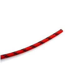 Zündkabel NN PRODUCTS RETRO Ø 7mm x 1m mit TEXTILGEWEBE in ROT/SCHWARZ - L
