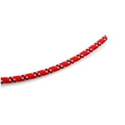 Zündkabel NN PRODUCTS RETRO Ø 7mm x 1m mit TEXTILGEWEBE in ROT/WEISS/SCHWA