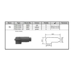 Kerzenstecker NGK TRS1233B-Y (8897) in GELB