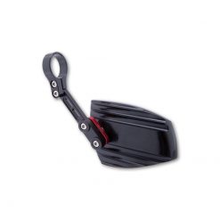Lenkerendspiegel HIGHSIDER WAVE Paar, schwarz/rot E-Hom