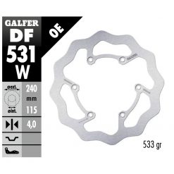 Bremsscheibe Galfer W 240/115/4mm 6 Loch