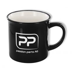 Tasse schwarz/weiss (Keramik) 300ml Ø86x85mm Vintage PP passion parts AG
