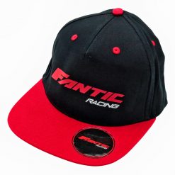 Snapback Cap FANTIC All Sizes (mit flachem Schirm) schwarz/rot