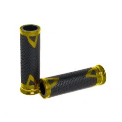 Paar Griffe Puig Radikal, Gummi/Alu gold L:123mm