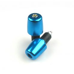 Lenkerendzapfen (rund-konisch-gross) Buzzetti aus Alu in BLAU (Ø 29.7 x 32