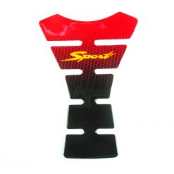 Tank Protektor VICMA SPORT aus Silikon in SCHWARZ-ROT (25 x 17cm)