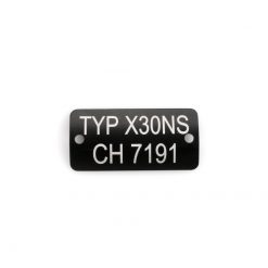 Typenschild X30NS CH 7191