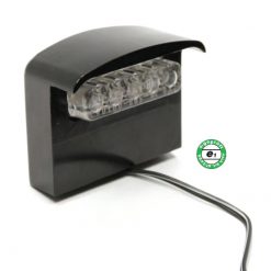 Kennzeichenbeleuchtung MOTACC SMD-LED in SCHWARZ UNIVERSAL aus ALU (E-Homo