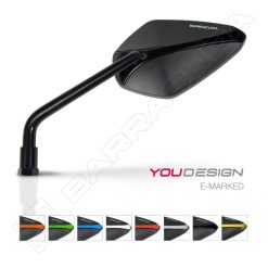 Rückspiegel BARRACUDA (Paar) X-VERISON in SCHWARZ aus Kunststoff (E-Hom.)