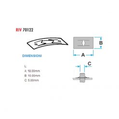 Mutter XBIKE (1 Stück) für Verschalung Ø 5, LxB 18x10mm