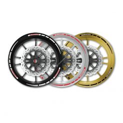 Felgenband BARRACUDA (Set für ein Motorrad) in WEISS