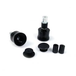 Lenkerendzapfen LSL (Paar) STYLE in SCHWARZ aus ALU (Ø 35 x 28mm) 85gr