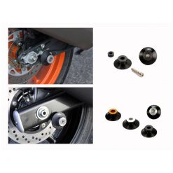 Ständeraufnahmen LSL (Paar) LIFTER in SILBER zu Kawasaki mit Gewinde M10 x