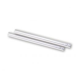 Lenkerstummel LSL (Paar) Ø 22mm aus Alu in SILBER zu Standrohrschellen (CH