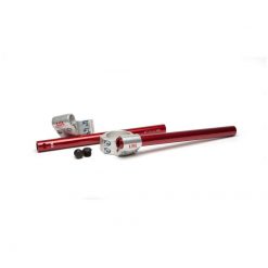 Lenkerstummel LSL (Paar) Ø 22mm aus Alu in ROT zu Standrohrschellen (CH-Ho
