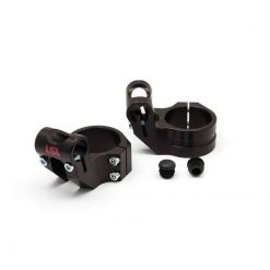 Standrohrschellen LSL (Paar) Sport-Match Offset-High aus Alu in SCHWARZ (A