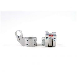 Standrohrschellen LSL (Paar) Sport-Match Offset-High aus Alu in SILBER (An