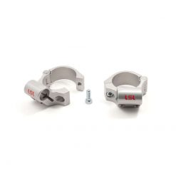 Standrohrschellen LSL (Paar) Speed-Match klappbar aus Alu in SILBER (Ansch