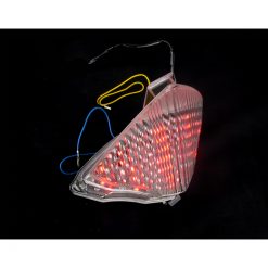 Rücklicht XBIKE mit integrierten Blinker mit transparentem Glas und LED (E