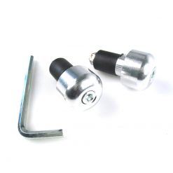 Lenkerendzapfen (rund-zylindrisch) XBIKE aus Alu in SILBER (Ø 27.7 x 21.6m