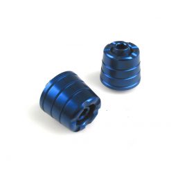 Lenkerendzapfen XBIKE in BLAU zu Kawasaki ZX6R/9R/Z750/Z1000/ER6N mit Gewi