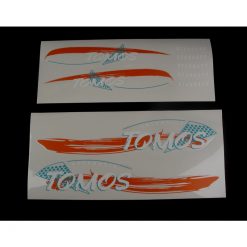 Sticker-Set TOMOS Standard in orange-grün