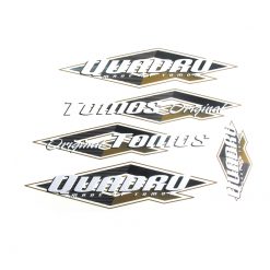 Sticker-Set TOMOS Quadro in scwarz-weiss-gold
