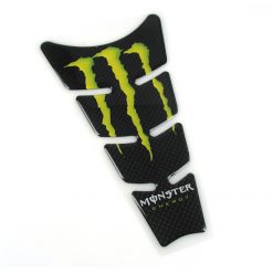 Tank Protektor 4R MONSTER ENERGY in carbon/grün mit Aufschrift