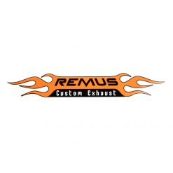 Sticker REMUS CUSTOM EXHAUST (30 x 190mm)
