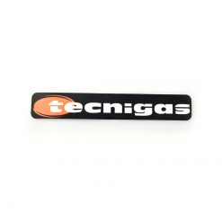 Sticker Tecnigas (3 x 16cm) weiss/schwarz
